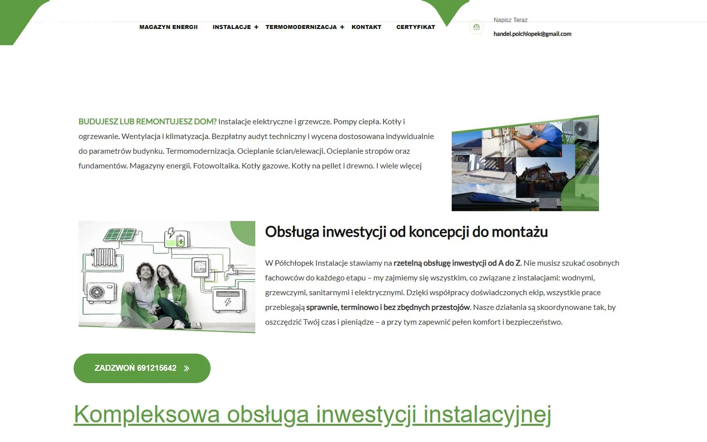 Obecna strona główna ndevr.com.pl: pierwszy ekran na komputerze